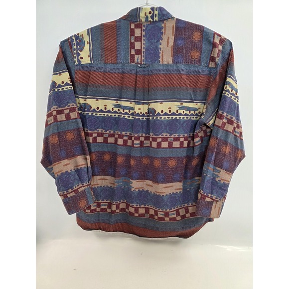 Vintage The Territory Ahead Shirt Mens Large‎ Multicolor Southwestern Cotton 90s - Picture 4 of 7